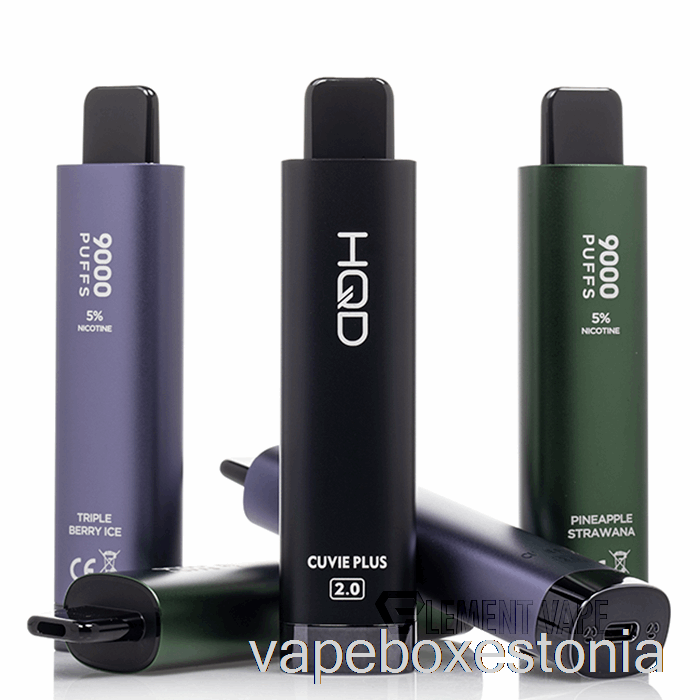 Vape Box Estonia Hqd Cuvie Plus 2.0 9000 ühekordne Kiivi Maasikas